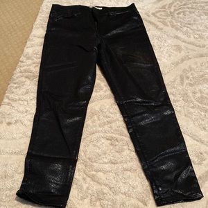 Levi’s mile high super skinny snakeskin coated jeans
